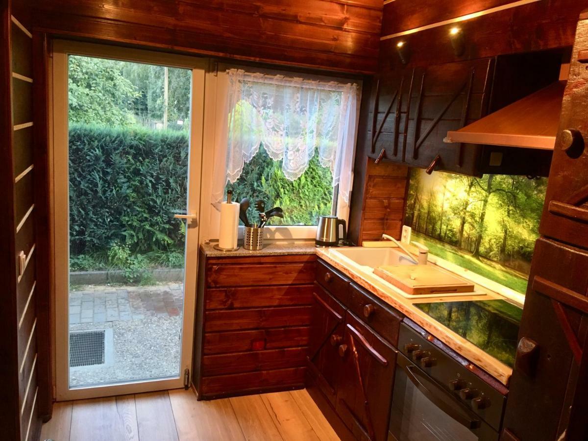 Holzhaus Trollbluemchen Am Wald Und See Neuruppin Exterior foto
